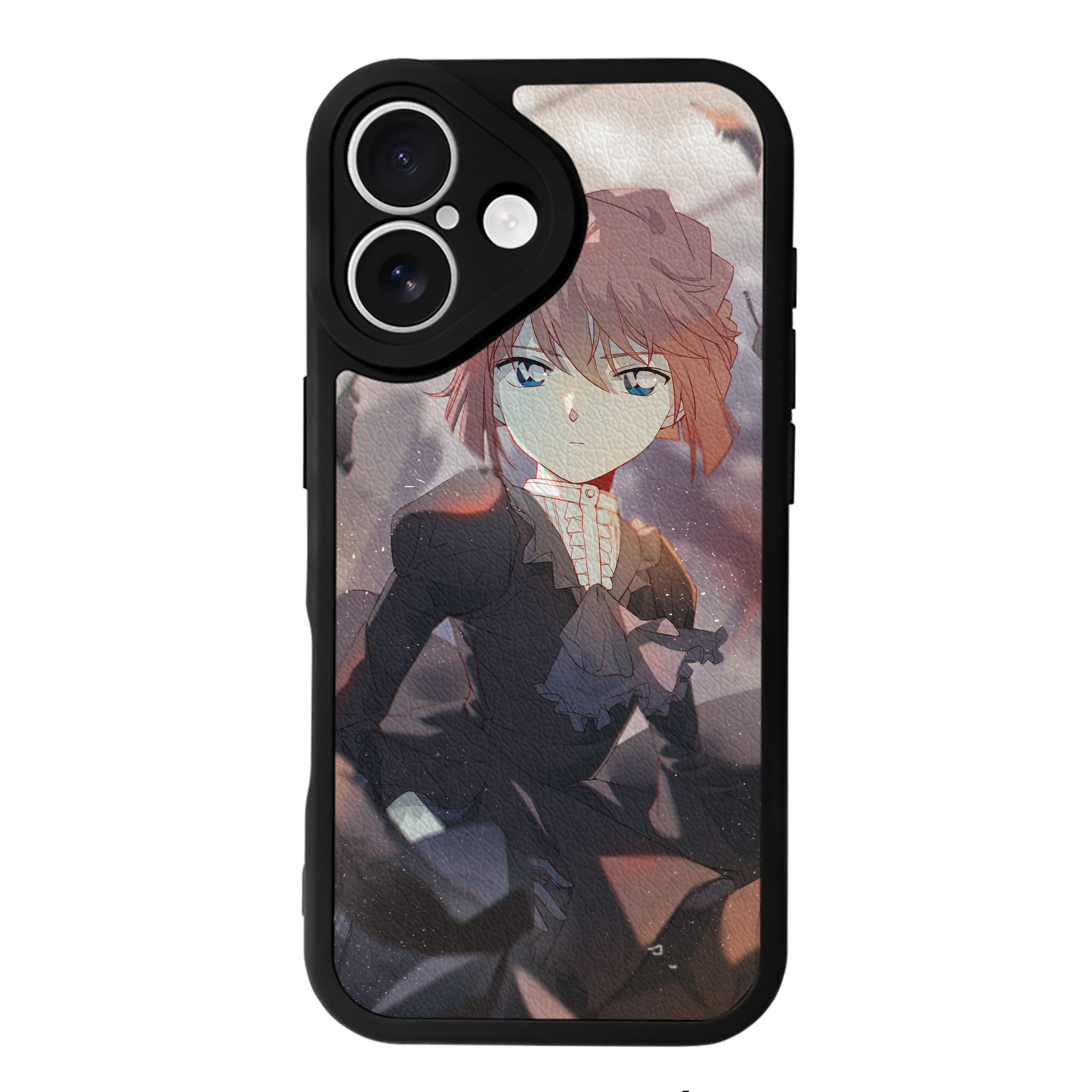 （画像用） 名探偵コナン Detective Conan 【iPhone 16シリーズ対応】シリコンスマホケース（レザー調） 材質：シリコン